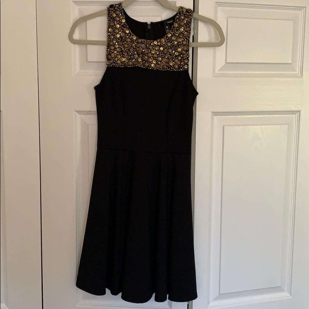 AQUA Black Dress